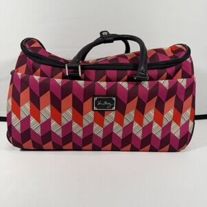 Vera‎ Bradley Multicolor 18" Underseat Rolling Luggage Bag Geometric Carry On